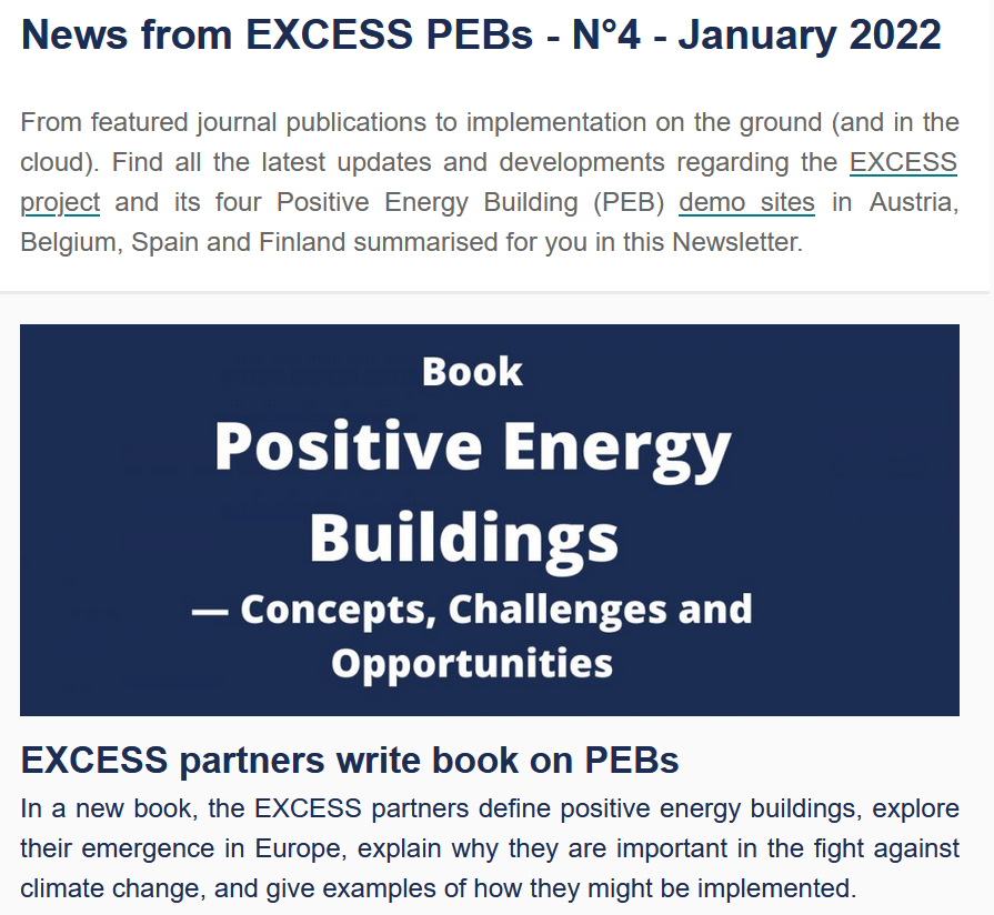 EXCESS Project Newsletter #4 January 2022